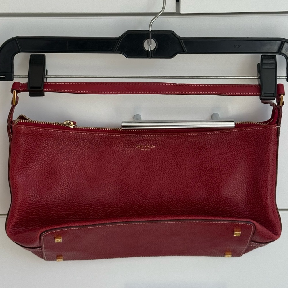 kate spade New York Red Leather Shoulder Bag made in Italy